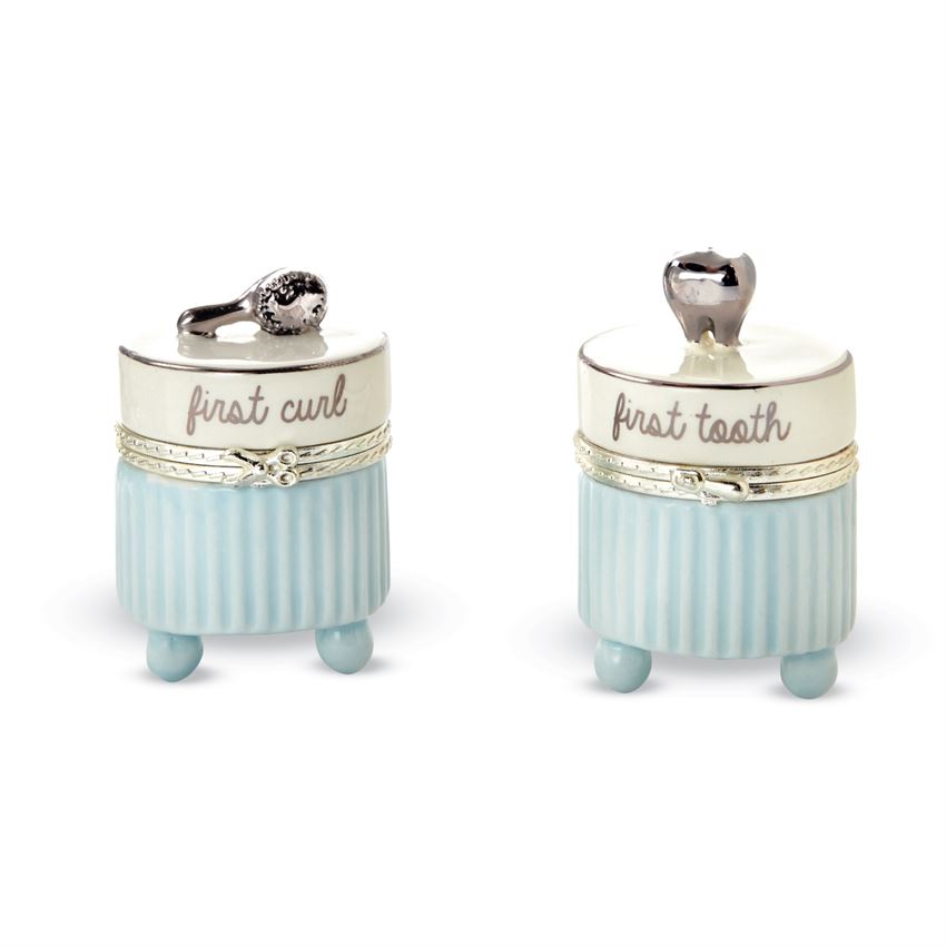 Blue & Platinum Tooth and Curl Set